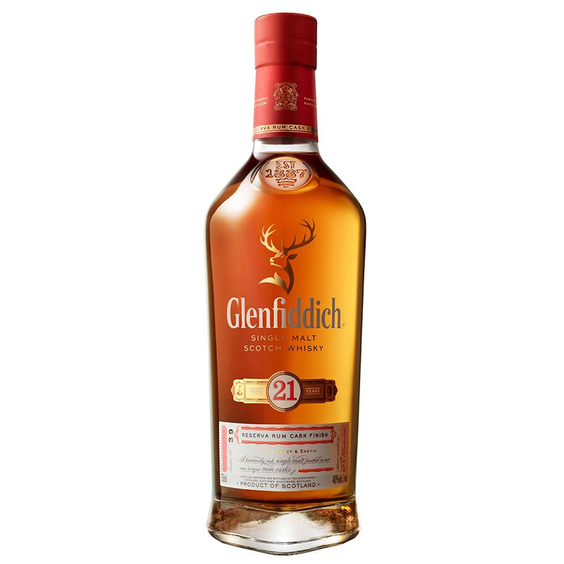 Glenfiddich Reserva Rum Cask Finish 21 ani 0.7L