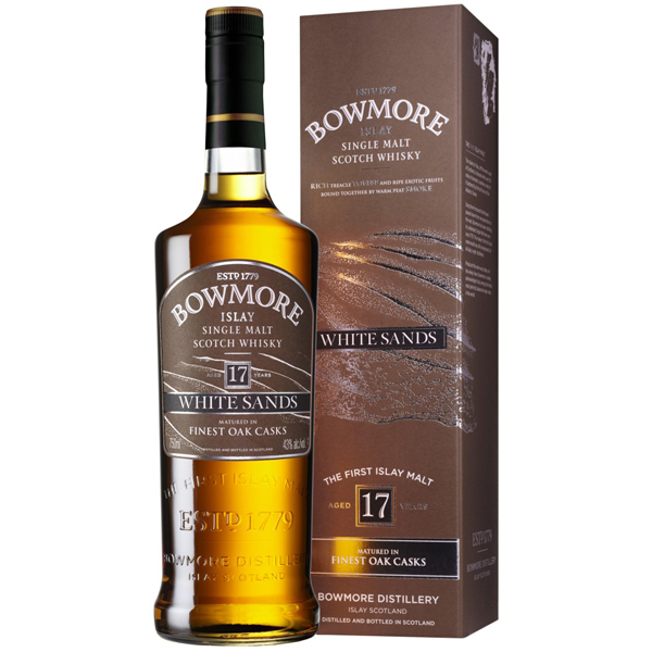 BOWMORE 17年 WHITE SANDS 700ml　Alc43% Amazon.co.jp: ボウモア ホワイト・サンズ 17年 43度 700ml [並行輸入