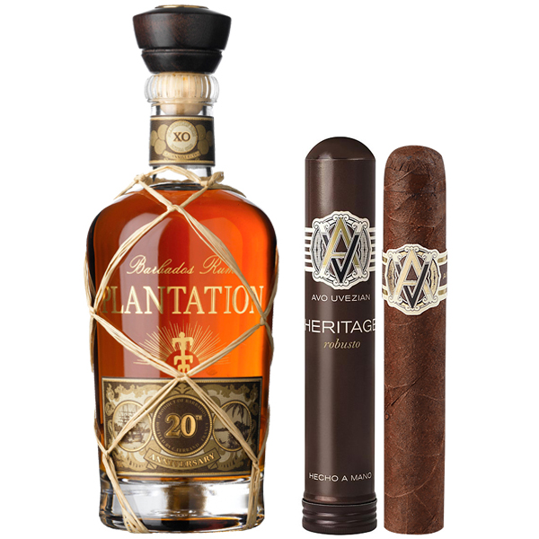 Plantation Barbados 20th Anniversary XO 0.7L & Avo Cigar